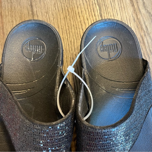 Black sparkly fitflops - Picture 3 of 5